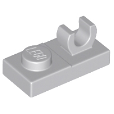 LEGO 44861 Light Bluish Gray Plate, Modified 1 x 2 with Open O Clip on Top (losse stenen 12-2)*